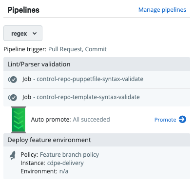 A regex branch pipeline that meets the aforementioned pipeline requirements.